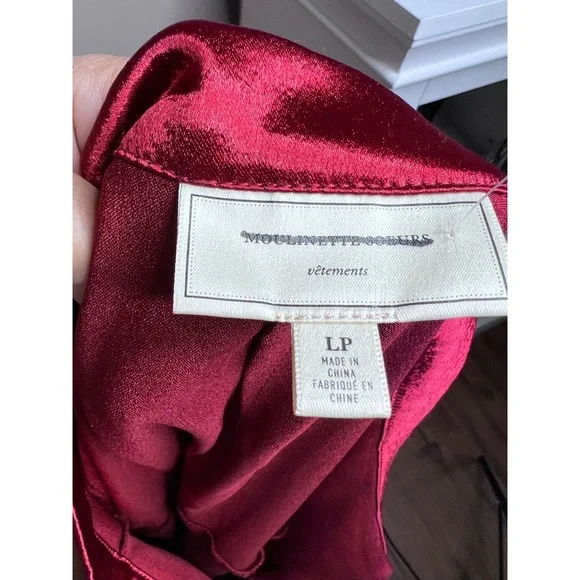 Anthropologie Tiered Satin Maxi Skirt x Moulinette Soeurs - Picture 6 of 6